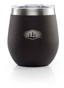 Stiklinė GSI Outdoors Glaier, stiklas/nerūdijantysis plienas, 8.4 cm, 237 l, juoda sp.