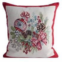 Kalėdinis dekoratyvinės pagalvėlės užvalkalas 1320, įvairių spalvų, 45 cm x 45 cm