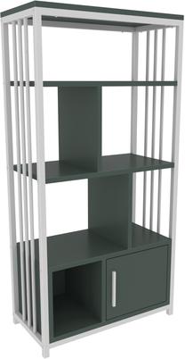 Pastatoma lentyna Kalune Design Valero 875ZNA4566, balta sp./žalia sp., 120 cm x 60 cm x 29.6 cm