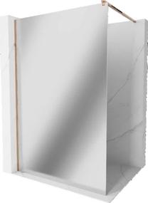Dušo sienelė Mexen Kioto Walk-In, 90 cm x 200 cm, rausvojo aukso sp./grūdintas