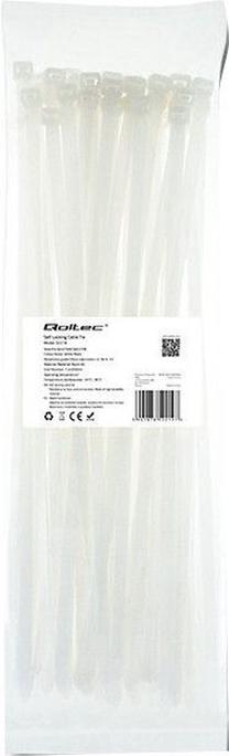 Аксессуары для сетевых продуктов Qoltec Zippers Nylon UV, 50 шт., белый цв.