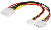 Vads Goobay 4 pin Molex female, 4 pin Molex male + 4 pin Floppy, 0.15 m