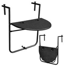 Balkono staliukas ModernHome BY-60, juoda sp., 60 cm x 64 cm x 83 cm