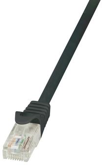Laidas Logilink CAT 5e U/UTP RJ-45 8P8C, RJ-45 8P8C, 1 m, juoda sp.