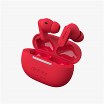 Bezvadu austiņas DeFunc True Wireless, Bluetooth D4353, sarkana krās.