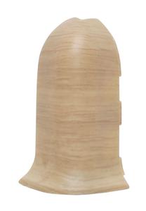 Наружный угол плинтуса Salag NGF56 NGTZ58, 2.3 см x 5.6 см, пепел цв.