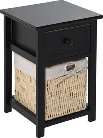Naktinis staliukas OTE Basket OTE-SZAFNOC-BASKET, juoda sp., 45 cm x 28 cm x 30 cm