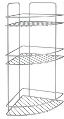 Dušo lentynėlė Metaltex Reflex, 23 cm x 53 cm x 23 cm, sidabro sp.