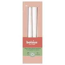 Свеча, конический Bolsius, 7 час, 4 шт., белый цв.