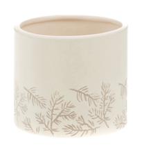Puķu pods Amadeus Pine MM 162825, porcelāna, 11 cm x 11 cm, Ø 11 cm, brūngans krās.