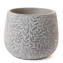 Puķu pods Amadeus Vegetal, cementa, 19 cm x 19 cm, Ø 19 cm, pelēka krās.