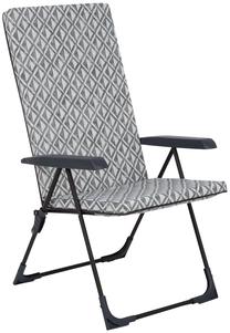 Lauko kėdė Patio Barletta Black Edition H039-06PB, balta sp./juoda sp./pilka sp., 70 cm x 59 cm x 104 cm