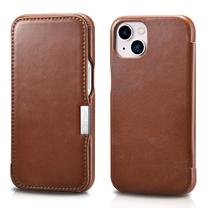Чехол для телефона iCarer Metal Clip Vintage Folio, коричневый цв., Apple
