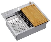 Virtuvinė plautuvė Quadron Burt 100, nerūdijantysis plienas, 58 cm x 48.5 cm x 20 cm, nerūdijančiojo plieno sp.