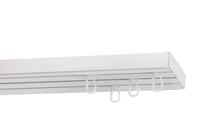 Lubinis užuolaidų bėgelis, su priedais Karpol, 250 cm, balta sp.