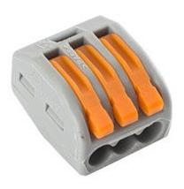 Vadu savienojums Okko CMK-413, 3 x 0,08-4 mm², 32 A, oranža krās./pelēka krās., 5 gab.