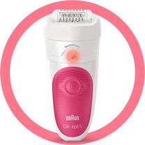 Epiliatorius Braun Silk Epil 5 SensoSmart SES 5500, balta sp./rožinė sp.