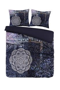 Gultas veļas komplekts Kenda Sand Medley 125, balts krās./bēša krās./zilimelns krās., 60 x 70 cm, 200 x 240 cm