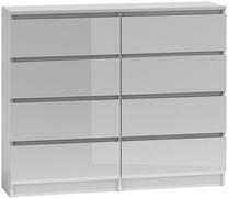 Komoda Malwa M8, balta sp., 97 cm x 40 cm x 120 cm