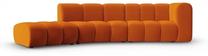 Sofa Micadoni Home Lupine Open Rounded 5 seats, oranžinė sp., kairinė, 335 x 166 cm x 70 cm