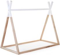 Lova viengulė Childhome Natural 410704, 70 x 140 cm, balta/smėlio, be čiužinio