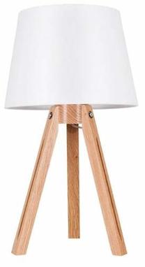 Galda stāvlampas Spot-Light Tripod 6111074, E27, 40W, balta krās./brūna krās.