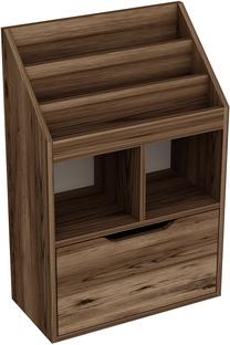 Vaikiška knygų lentyna Kalune Design Eysari Lydia, tamsiai ruda sp., 60 cm x 30 cm x 90 cm