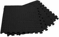 Aizsargpaklājs Springos Exercise Mat Puzzle FM0004, melna krās., 60 cm x 60 cm x 1.2 cm