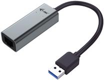 Adapteris i-Tec USB 3.0 Ethernet USB 3.0 male, RJ-45 female, 0.28 m, sudraba krās./melna krās.
