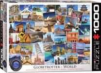 Dėlionė Eurographics Globetrotter World 6000-0751, 67.6 cm x 48.9 cm, 1000 vnt., įvairių spalvų