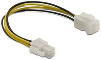 Vads Delock P4 M / P4 F 4 pin Molex female, 4 pin Molex male, 15 m, melna krās.