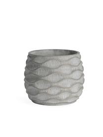 Gėlių vazonas Domoletti BTP016F, cementas, Ø 25.5 cm, pilka sp.