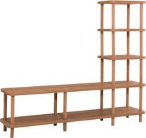 Pastatoma lentyna Kalune Design Mezza 688DRA1505, pušies sp, 137.3 cm x 180 cm x 35 cm