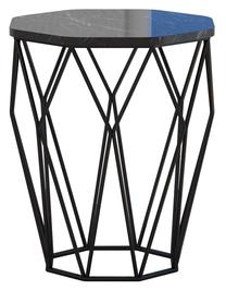 Kavos staliukas Kalune Design Sofya Marble, juoda sp., 46 cm x 46 cm x 57 cm