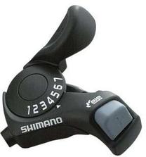 Pavarų perjungimo rankenėlė Shimano Tourney SL-TX30, plastikas/guma, juoda sp.