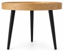 Kafijas galdiņš Akord Furniture Factory Picco, brūna krās./melna krās., 40 cm x 40 cm x 40 cm