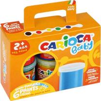 Värv sõrme, imikutele Carioca Baby, 80 ml, 6 värv., 6 tk