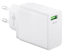 Telefono įkroviklis Goobay 44955, USB, balta sp., 18 W