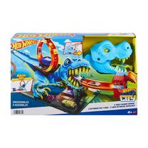 Autotrase Mattel Hot Wheels City T-Rex Chomp Down HNP77, daudzkrāsaina