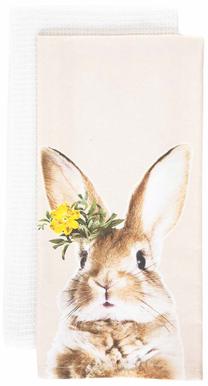 Virtuvinių rankšluosčių rinkinys Homla Bruce 214560, balta sp./smėlio sp., 70 cm x 50 cm, 2 vnt.