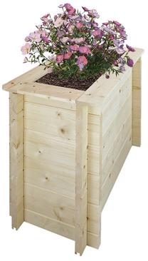 Gėlių vazonas Timbela M612-1, mediena, 78 cm x 38 cm, Ø 63 cm, medžio sp.