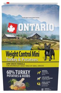 Сухой корм для собак Ontario Mini Weight Control, индюшатина/картофель, 2.25 кг