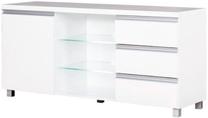 ТВ стол Bodzio Aga AG16, белый цв., 138 см x 42.5 см x 66 см