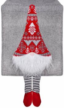 Kalėdinis stalo takelis stačiakampė Springos CA0614, balta/raudona/pilka, 33 x 180 cm