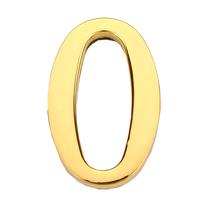 Durų numeris "0" Haushalt GP-0, 4.5 cm x 2.96 cm, cinkas, aukso sp.