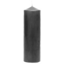 Свеча, цилиндрическая Polar Pillar, серый цв.