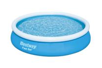 Baseins, piepūšams Bestway Fast Set 57313, zila krās., 457 x 84 cm