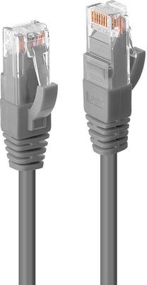 Сетевой кабель Lindy RJ-45, RJ-45, 0.3 м, серый цв.