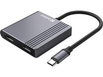 Dokstacija Sandberg 136-44, 2 x HDMI / USB / PD, melna krās.