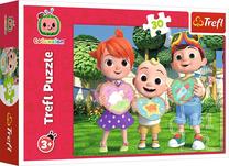 Пазл Trefl Cocomelon Lets Play Together 18295, 14 см x 21 см, 60 шт., многоцветный